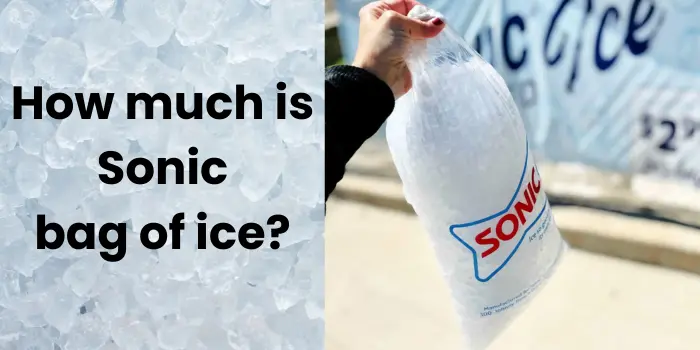 How much is Sonic bag of ice